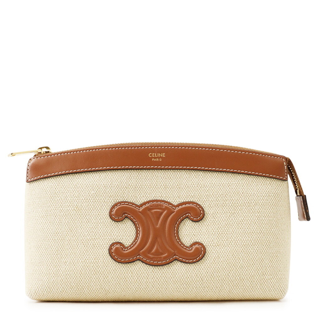Celine handbag pouch Triomphe canvas CELINE